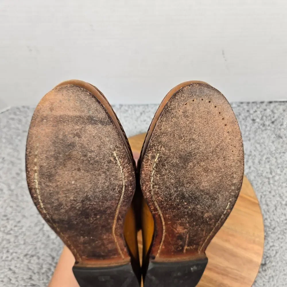 Allen Edmonds Mens 8.5D Cavanaugh Brown Leather Casual Office Penny Loafer